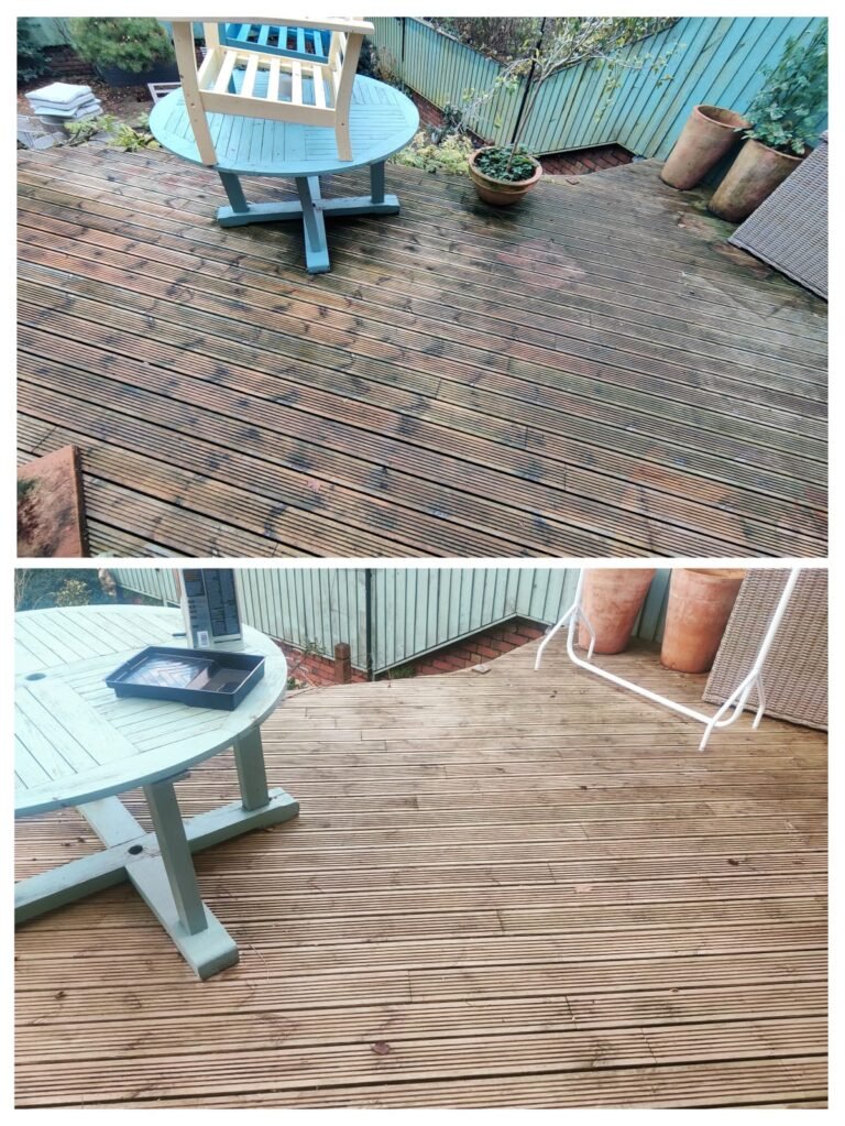 Algae removal from Deck in Redland